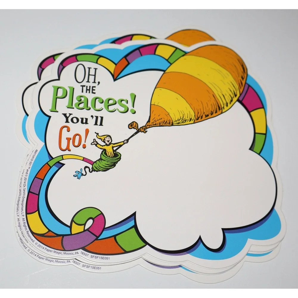 Dr Seuss Teaching Home School Supplies Name Plates Bookmarks Awards Large Lot